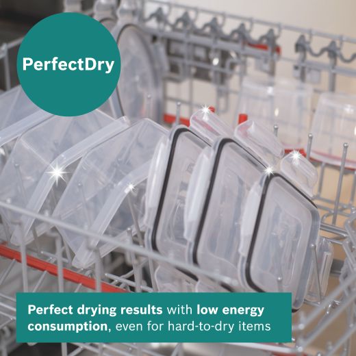 Bosch Series 6 Standard Dishwasher - Silver - Annotation - PerfectDry